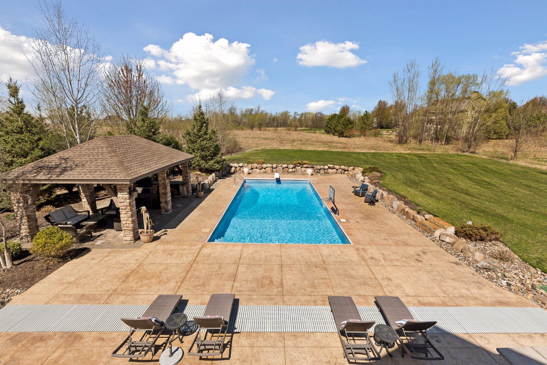 Fabulous space for entertaining, playing yard games, or just sitting back to enjoy the views