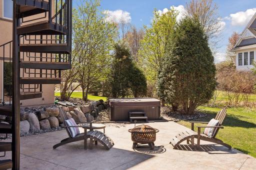 Soak in the hot tub to unwind at the end of the day