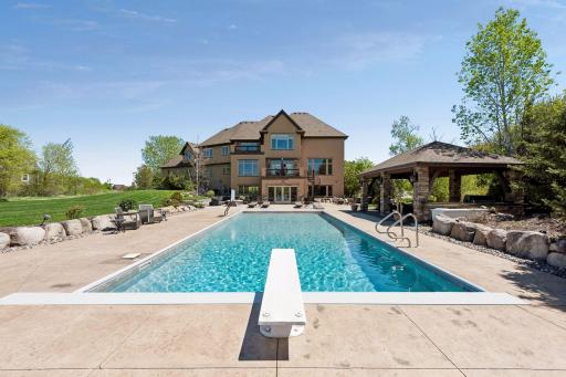 Fabulous space for entertaining, playing yard games, or just sitting back to enjoy the views
