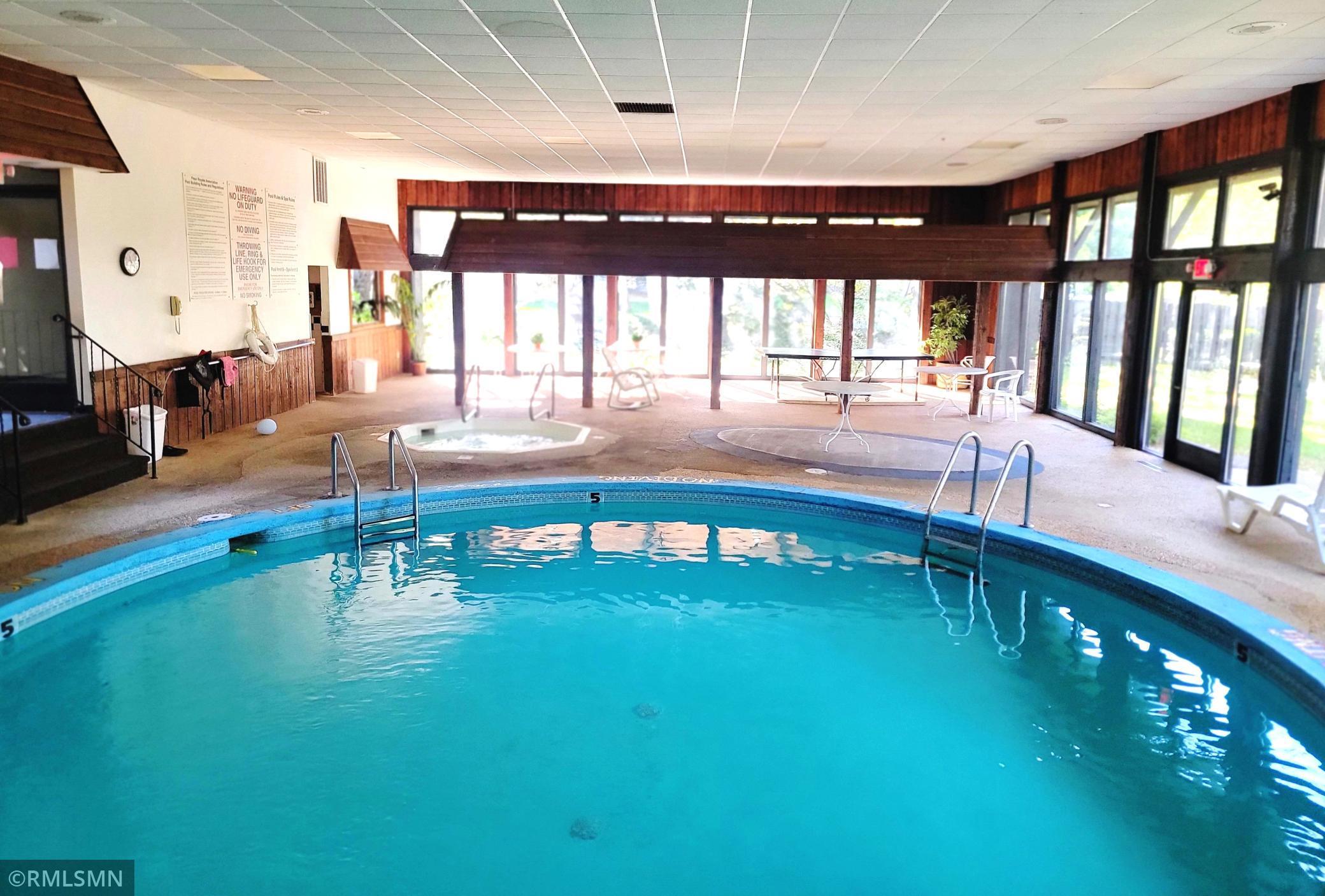 Indoor heated pool for year-round use