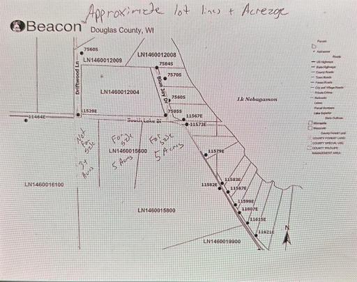 11580 E South Lake Blvd Lot 2 (5 Acres), Lake Nebagamon, WI 54849