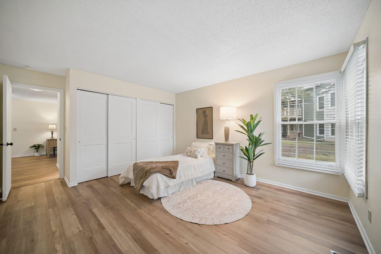 Second bedroom is also quite large and comes with a big closet and new closet doors.