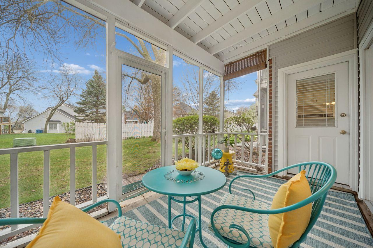 Can you imagine yourself enjoying mornings or evenings in the freshly updated porch?