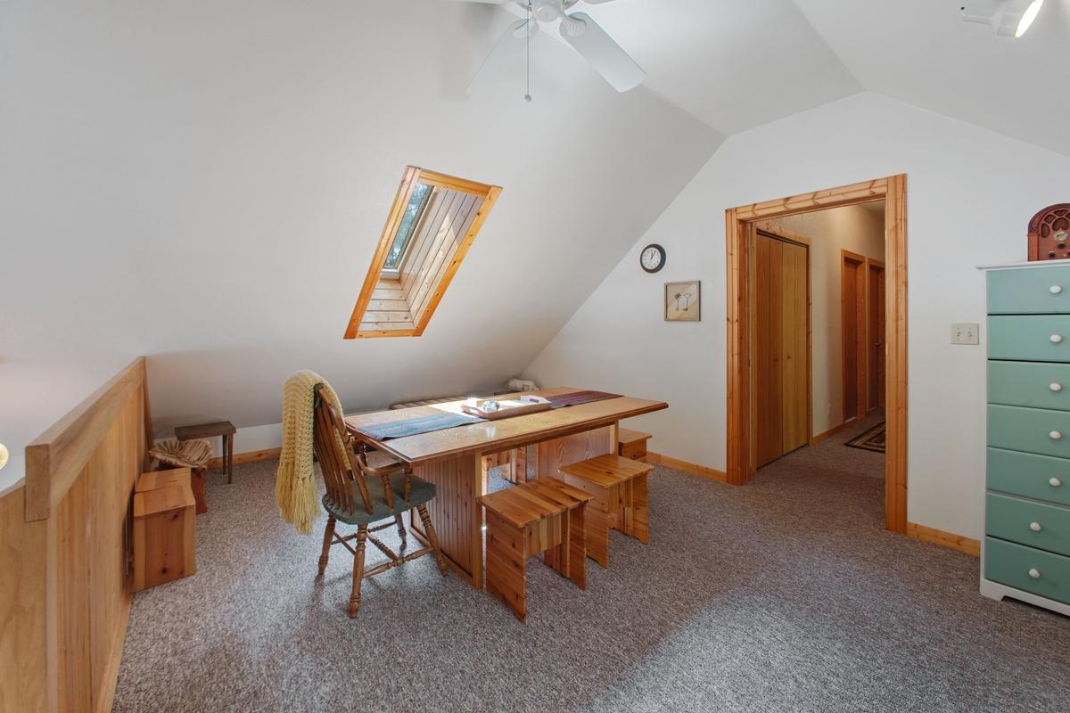 Upper level family room/rec space.