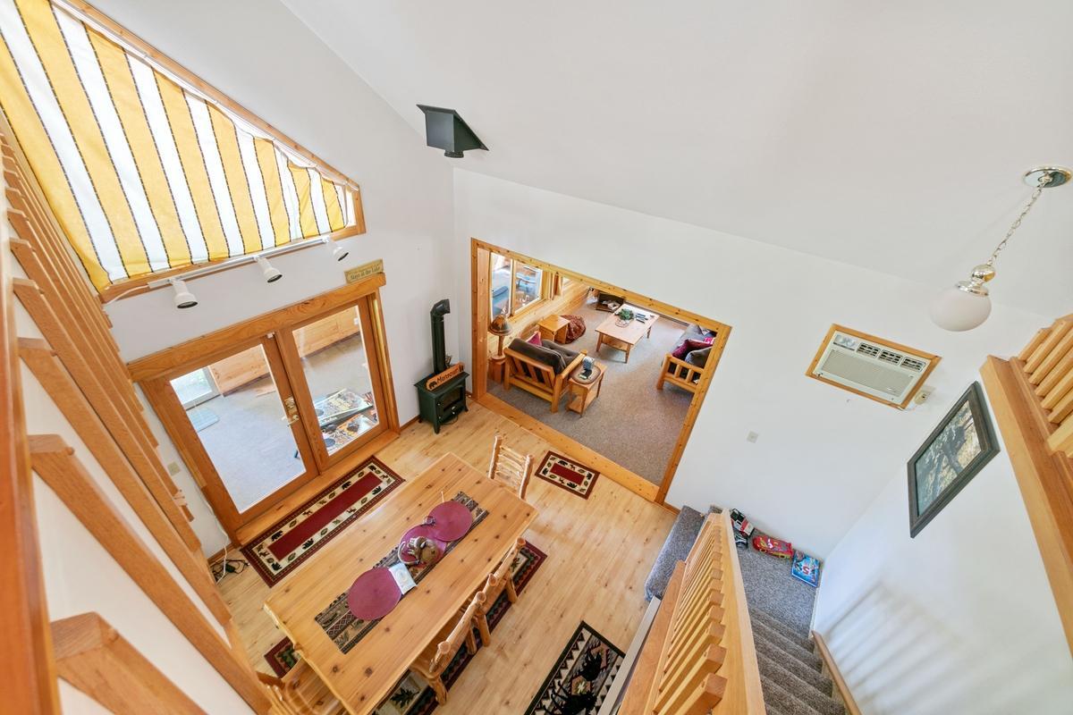 A view from the loft area.