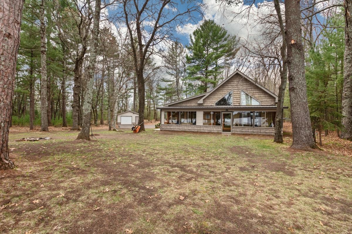 Lakeside of the home.