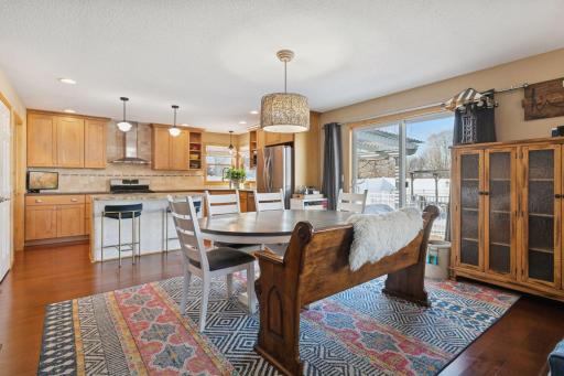 Spacious Dining Room seamlessly connected to the Kitchen.