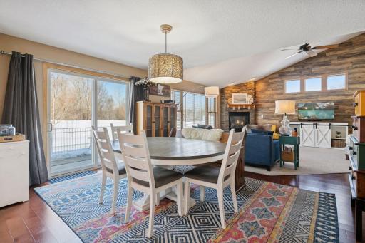Open Dining space just off the Kitchen and Great Room.