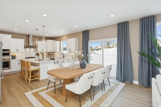 (Photo of actual model) Enjoy meals of any kind in the dining room, situated among the open floorplan for effortless flow between cooking, dining and relaxing.