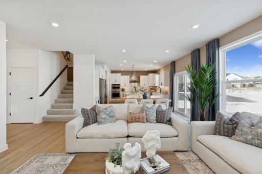 (Photo of actual model) The open floorplan allows for seamless flow between rooms