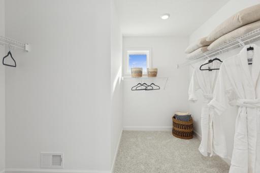 (Photo of actual model) Huge primary walk in closet!