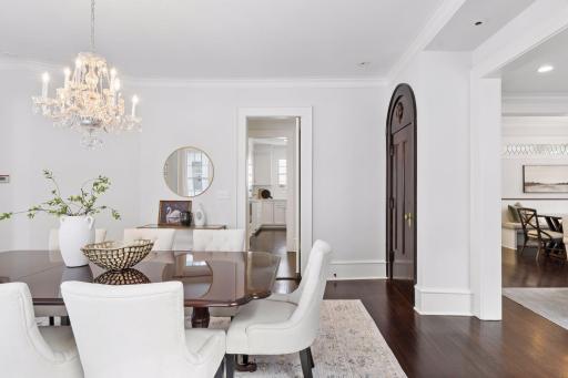 Formal dining room with butler's pantry