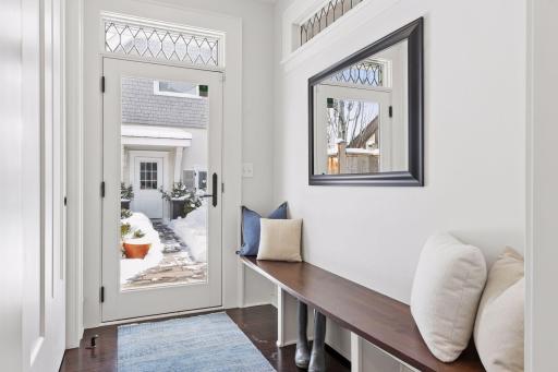 Mudroom with tons of closet space