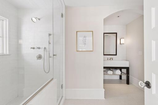 Updated ensuite bath for second bedroom