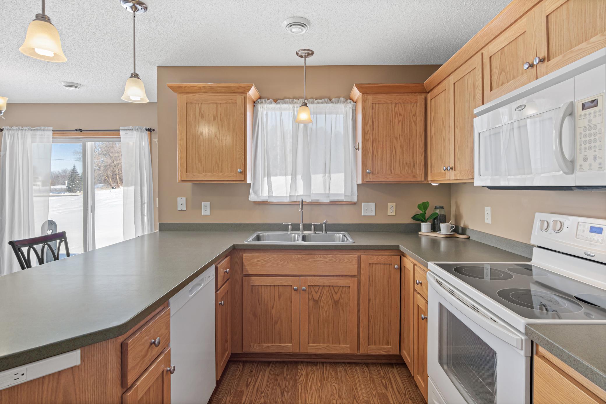 Kitchen with new dishwasher