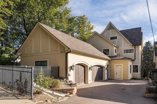 3 car garage (with lift for 4th car) accessible from Upton