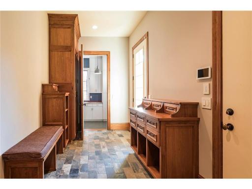 Mudroom from garage and access to the "bike room",