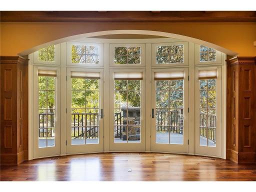 Amazing wall of windows serve up fabulous views of Lake Harriet