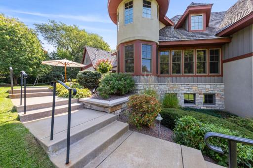 Exterior spaces flow beautifully from the home