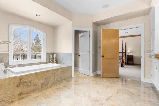 Ensuite to primary bedroom - light filled, yet private and serene