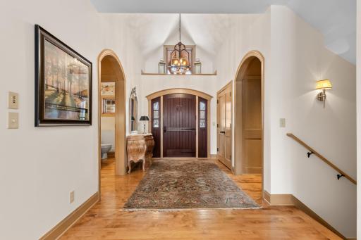 Soaring ceilings and warm wood tones - a sense of artistry throughout the home