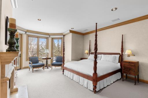 Peaceful views from primary bedroom - the elegant interior capitalizes on the stunning landscape and yet offers serene privacy
