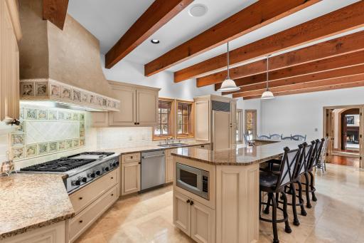 Warm wood and stone offers exceptional livability