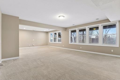 Fully finished, the lower level is ready for fun!