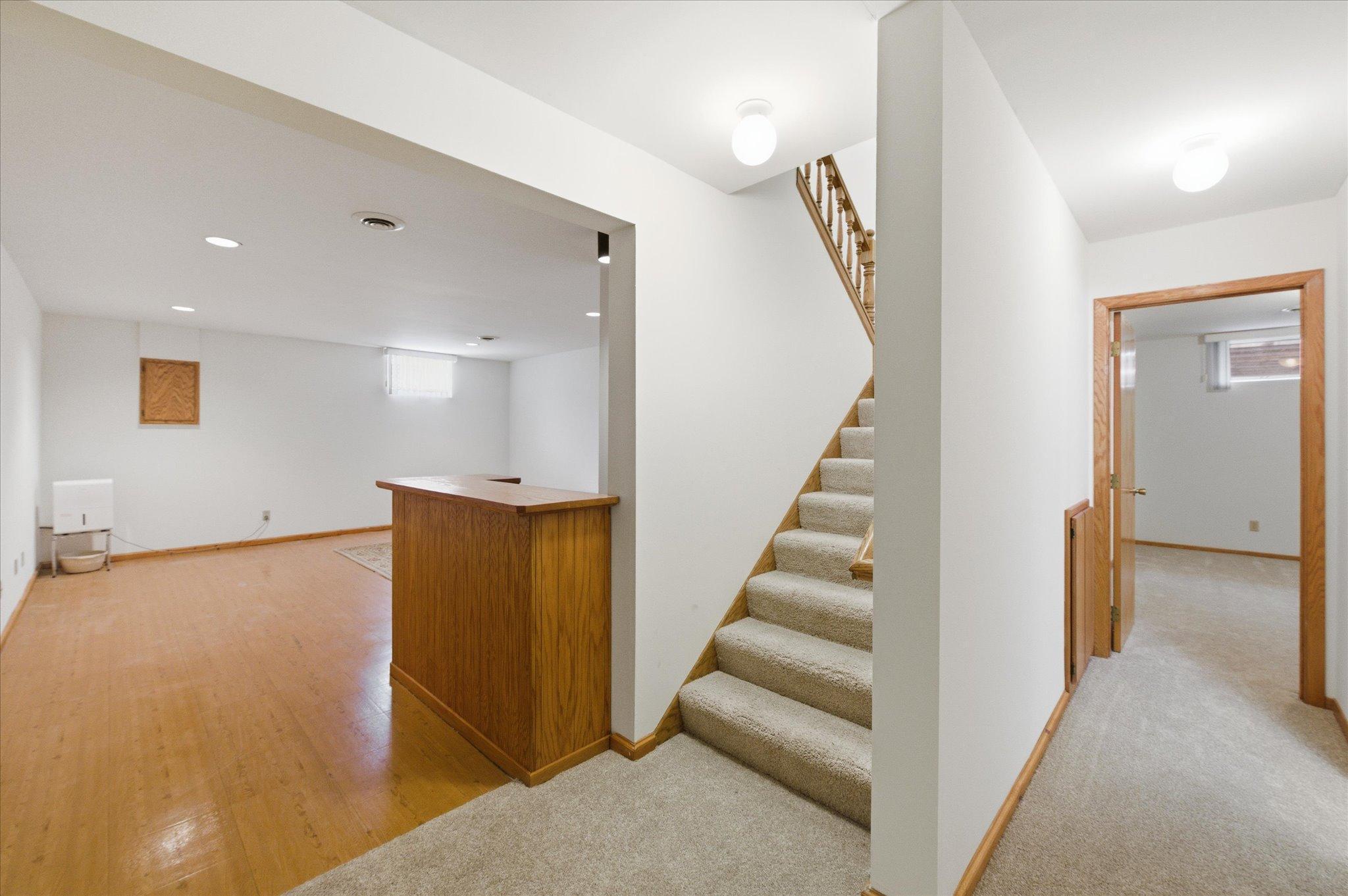 Bar in the lower level family room