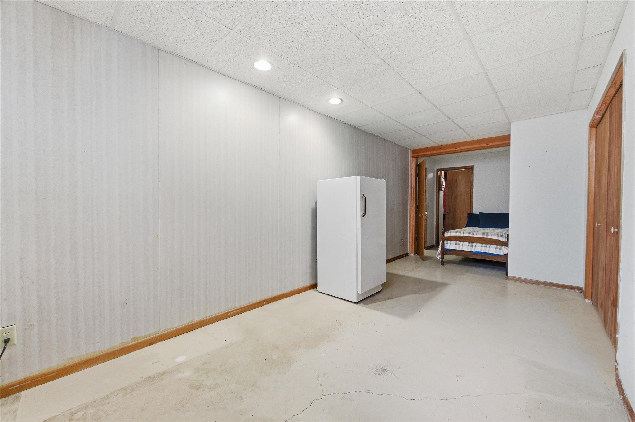 Lower level storage room