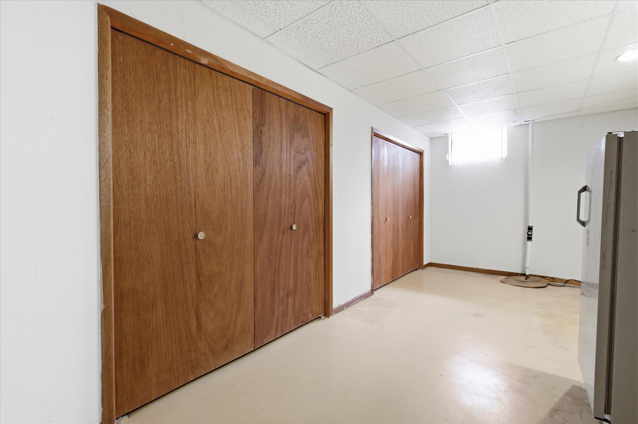 Storage room in lower level