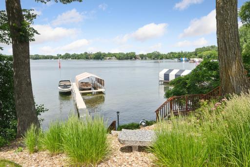 Just a few steps deliver you to the waters edge.