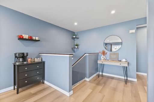 Heading towards the upper level full bathroom and primary bedroom.