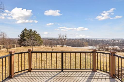 Maintenance free deck is south facing and captures views for miles!