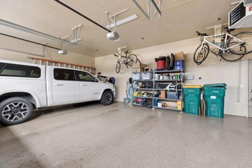 Heated garage with epozy floors & new insulated garage doors. Level 2 charger for Electric Vehicle included.
New 24 zone Wi-Fi sprinkler controller w/flow meter (allows expansion of current inground sprinkler system. .