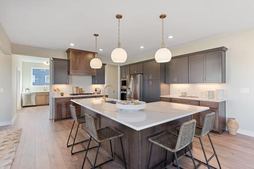Large center island that can fit 6 stools