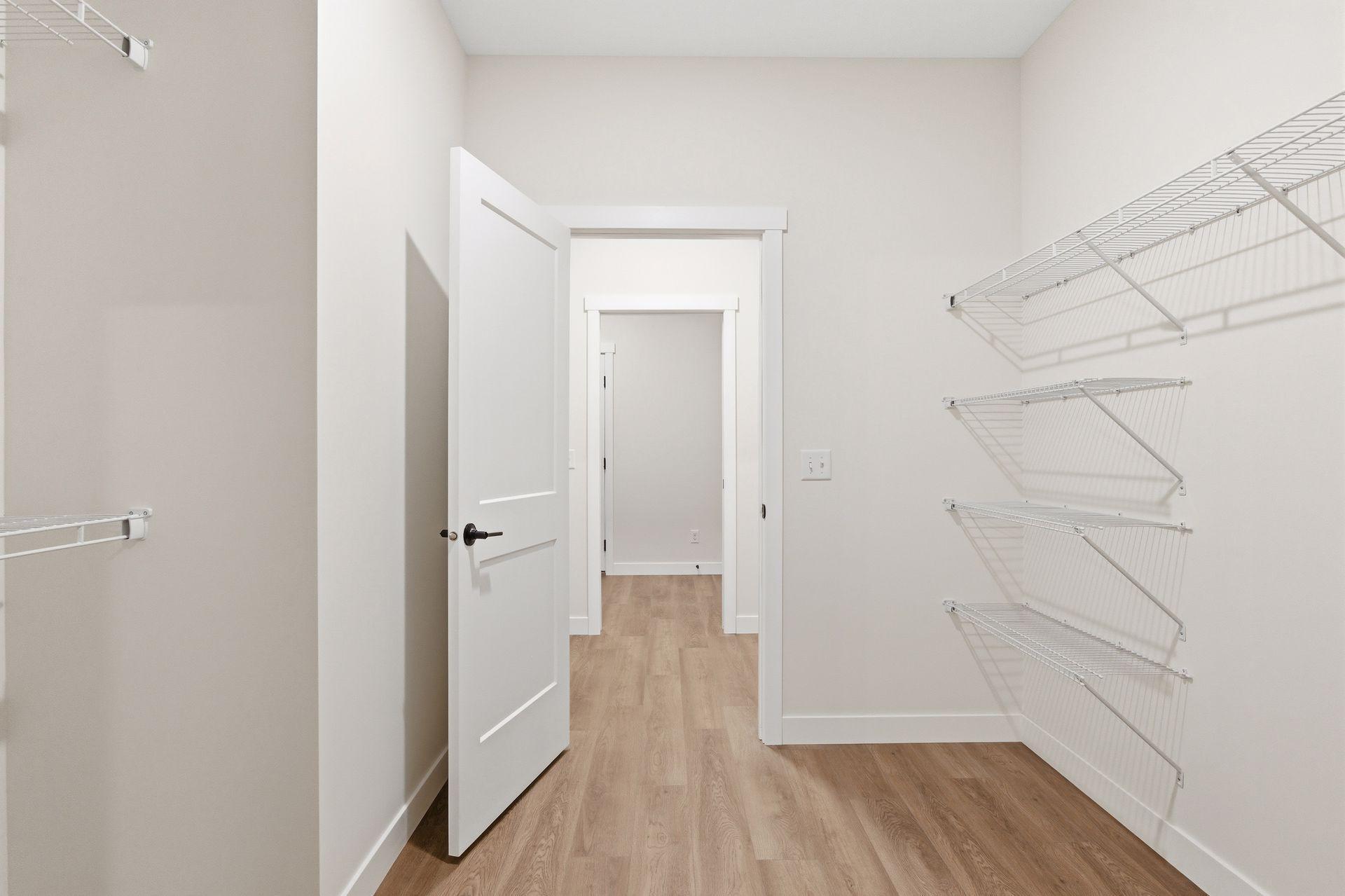 Sizable walk-in closet