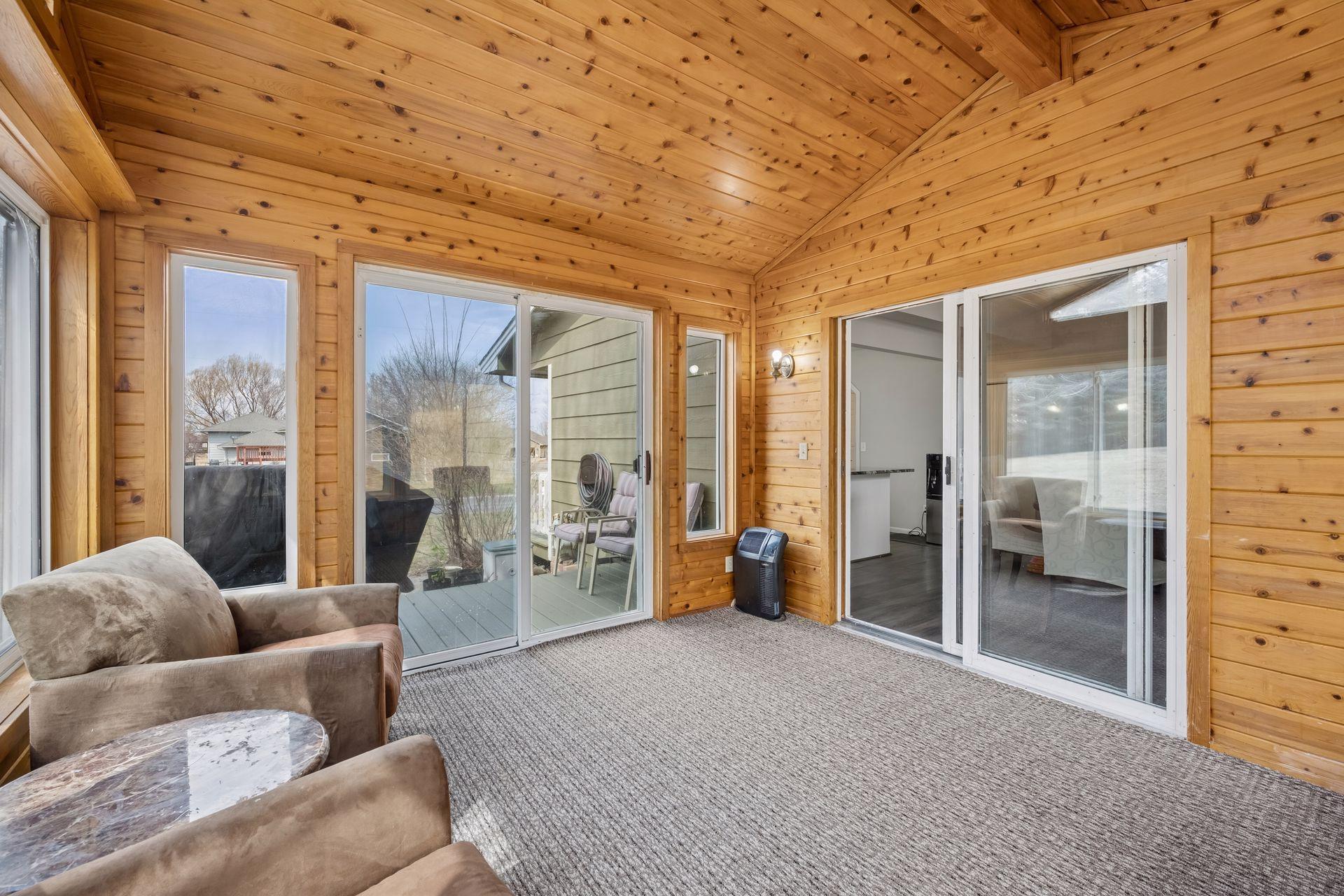 ... adjacent to dining area.