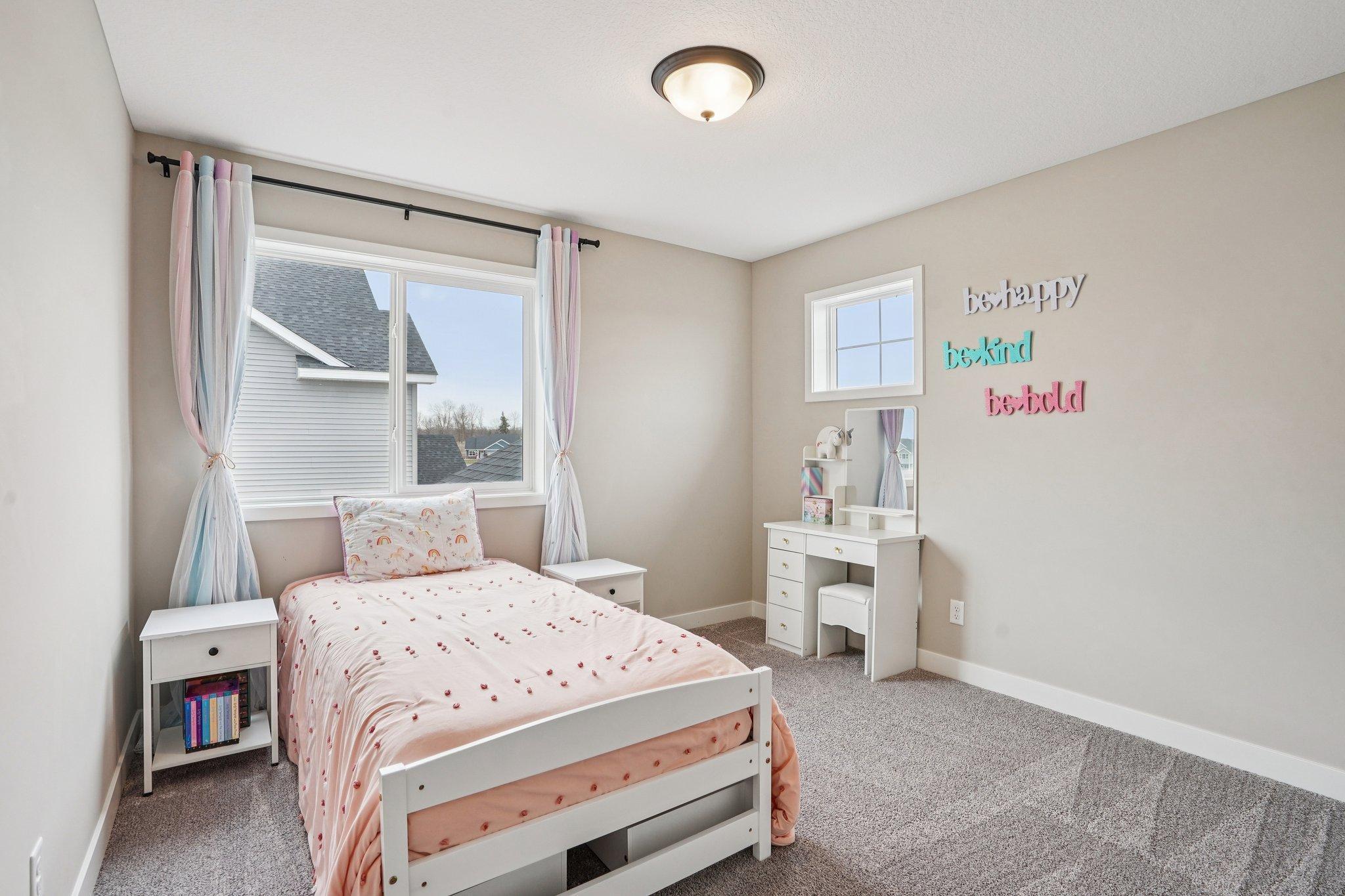 Upper level bedroom three.