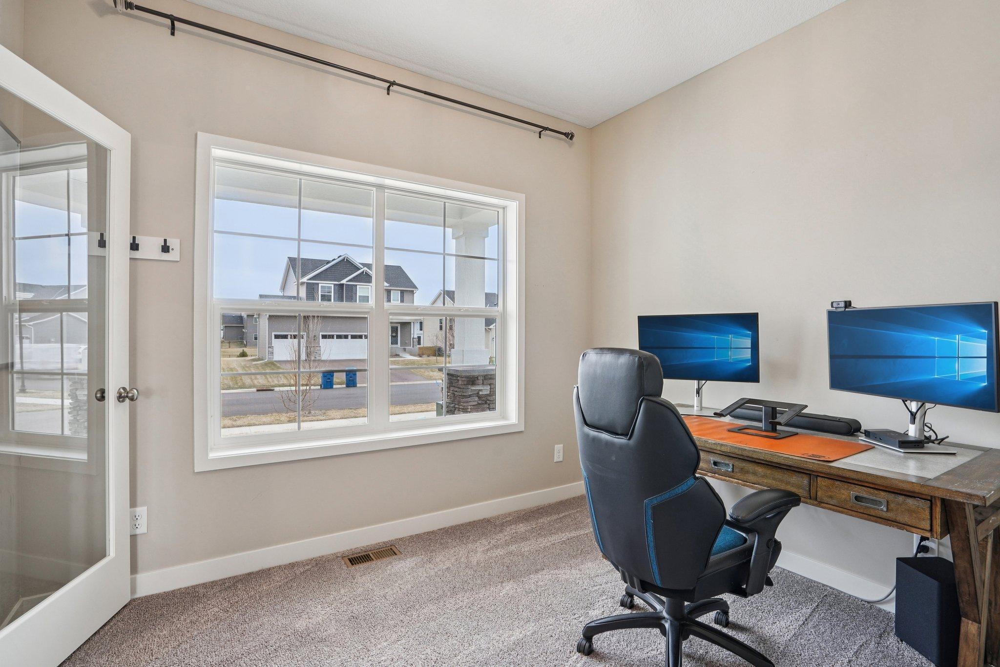 Home office off the main entry.