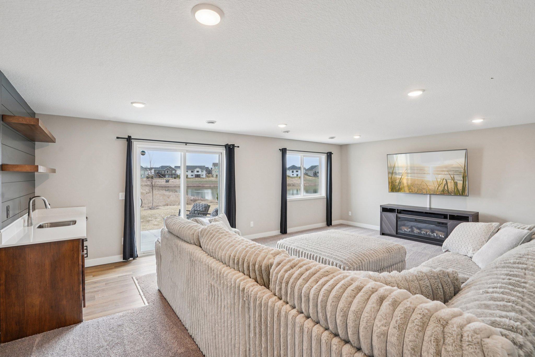 Walk-out lower level expands your living and enteraining space.