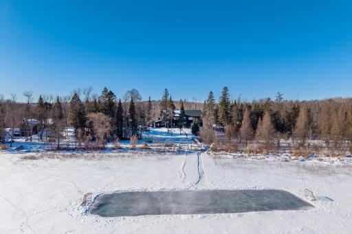 Use the lake year-round! Ice fishing AND your own skating rink!