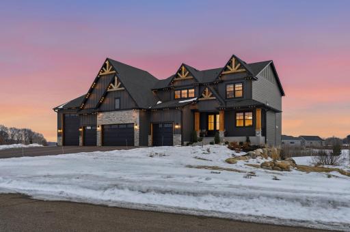 note permanent holiday lighting in soffits