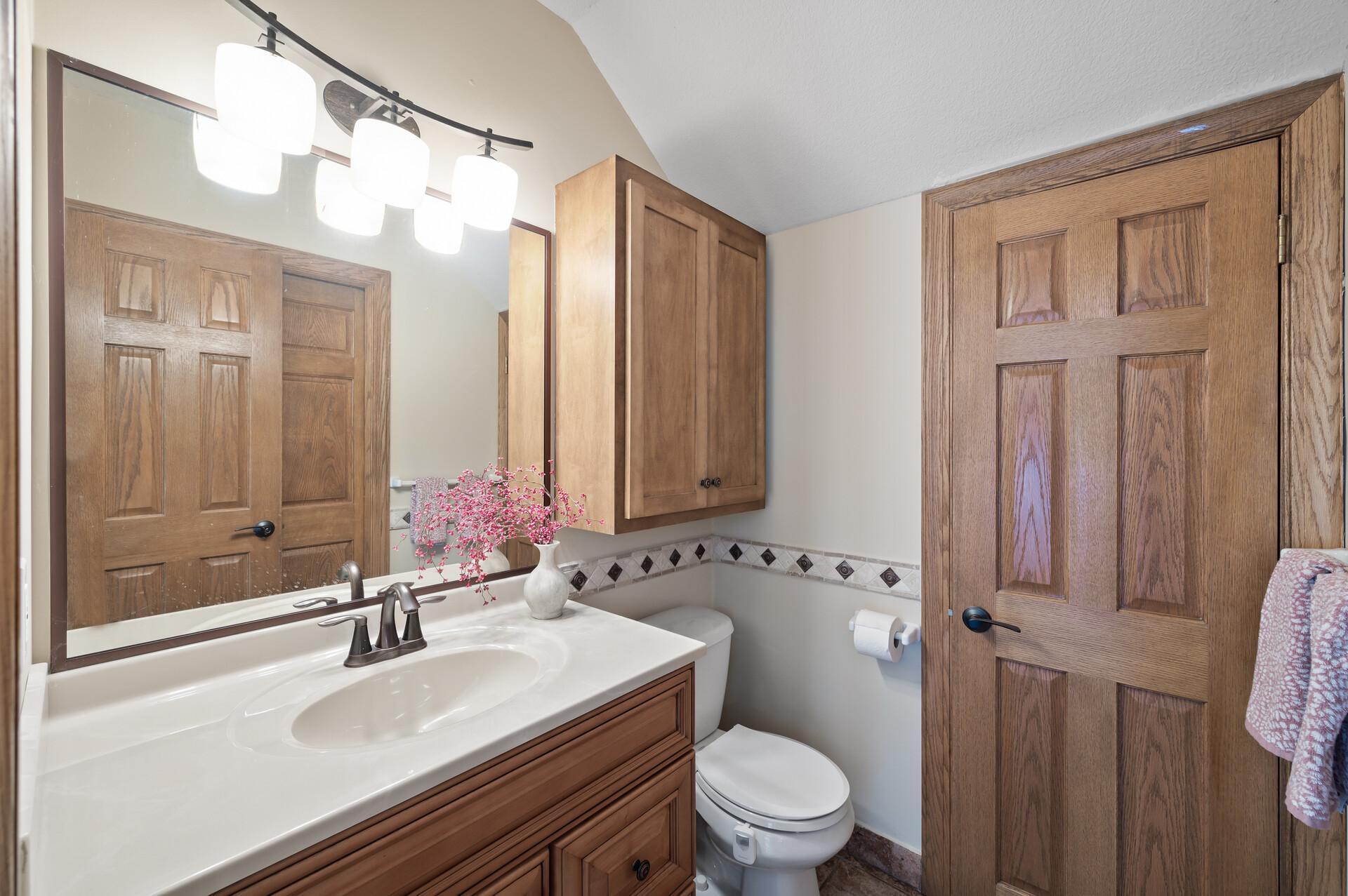 1/2 bath off living areas downstairs in cottage