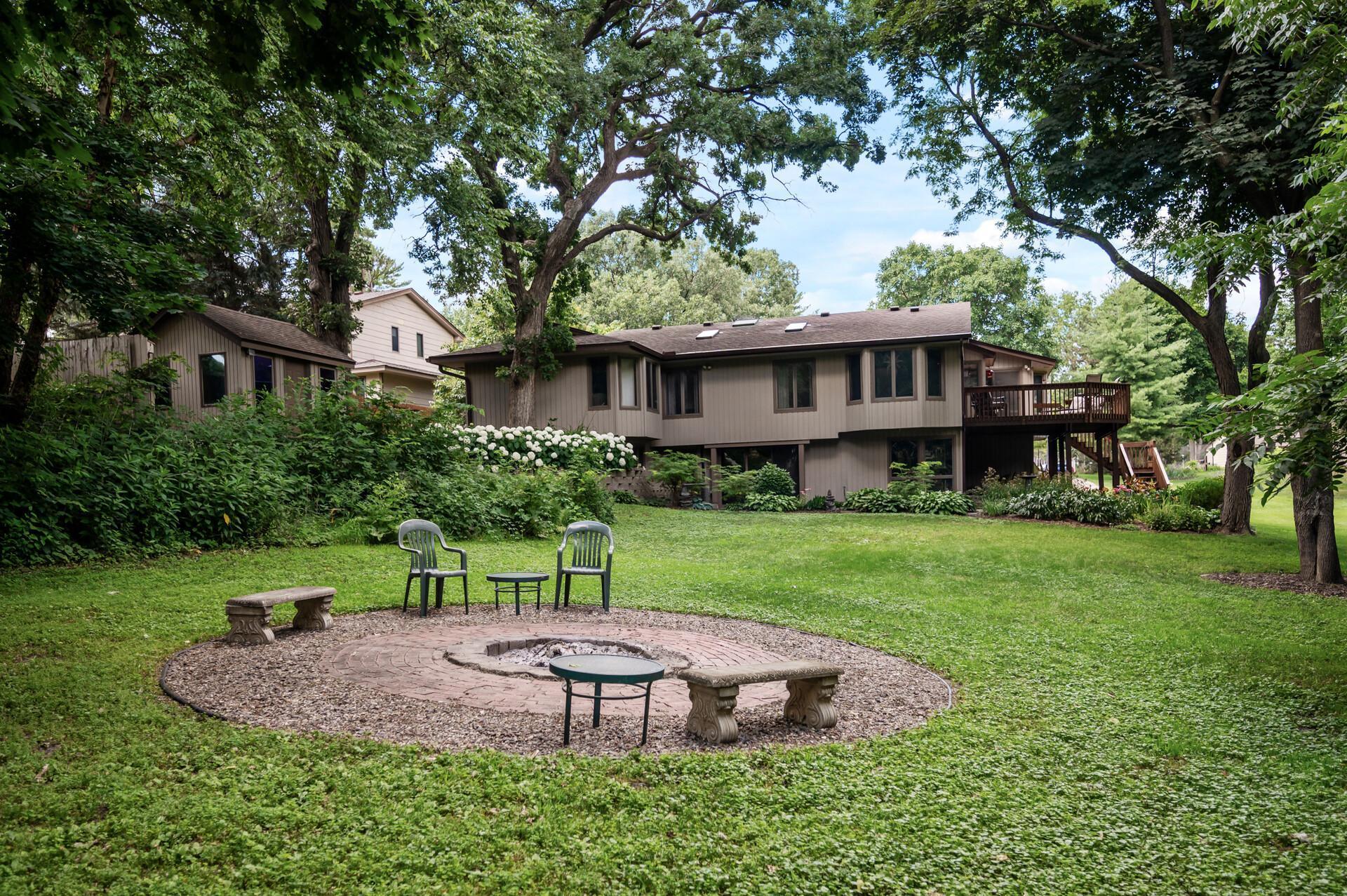 Plenty of outdoor spaces here and fire pit