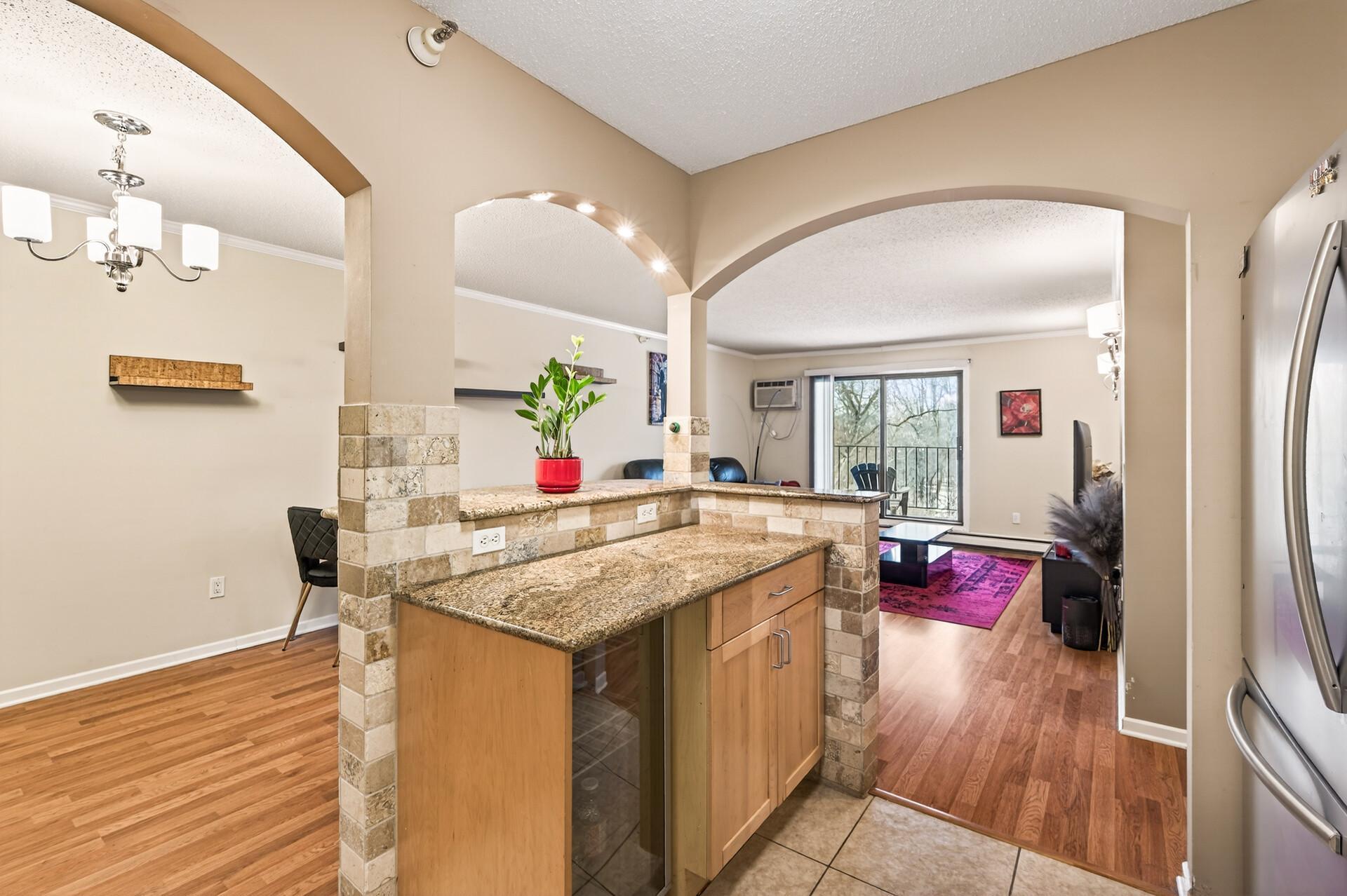 The open layout is ideal!