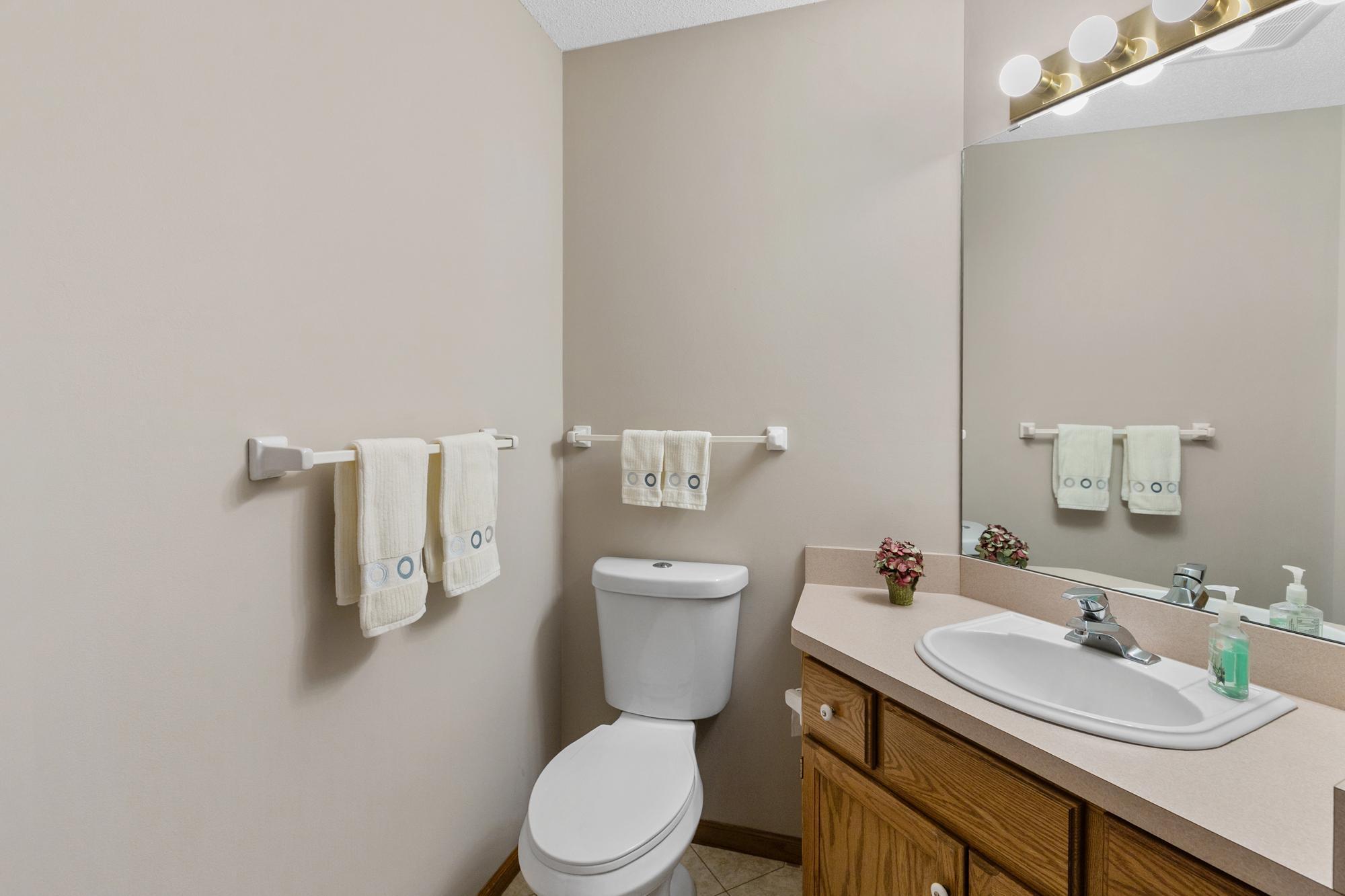 Main level half bath