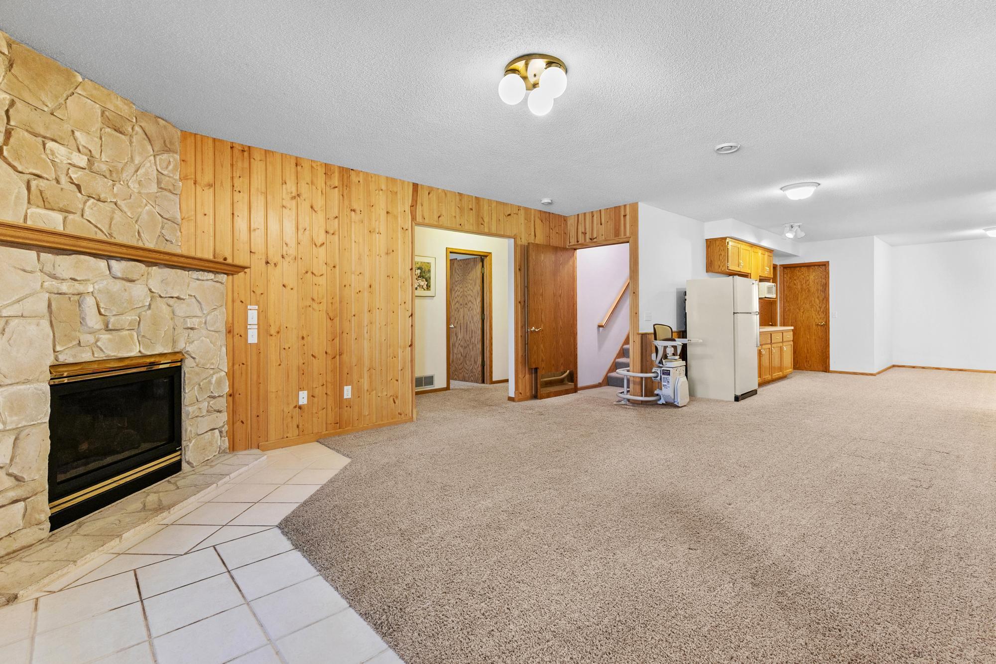 Stair chair wraps around for easy access