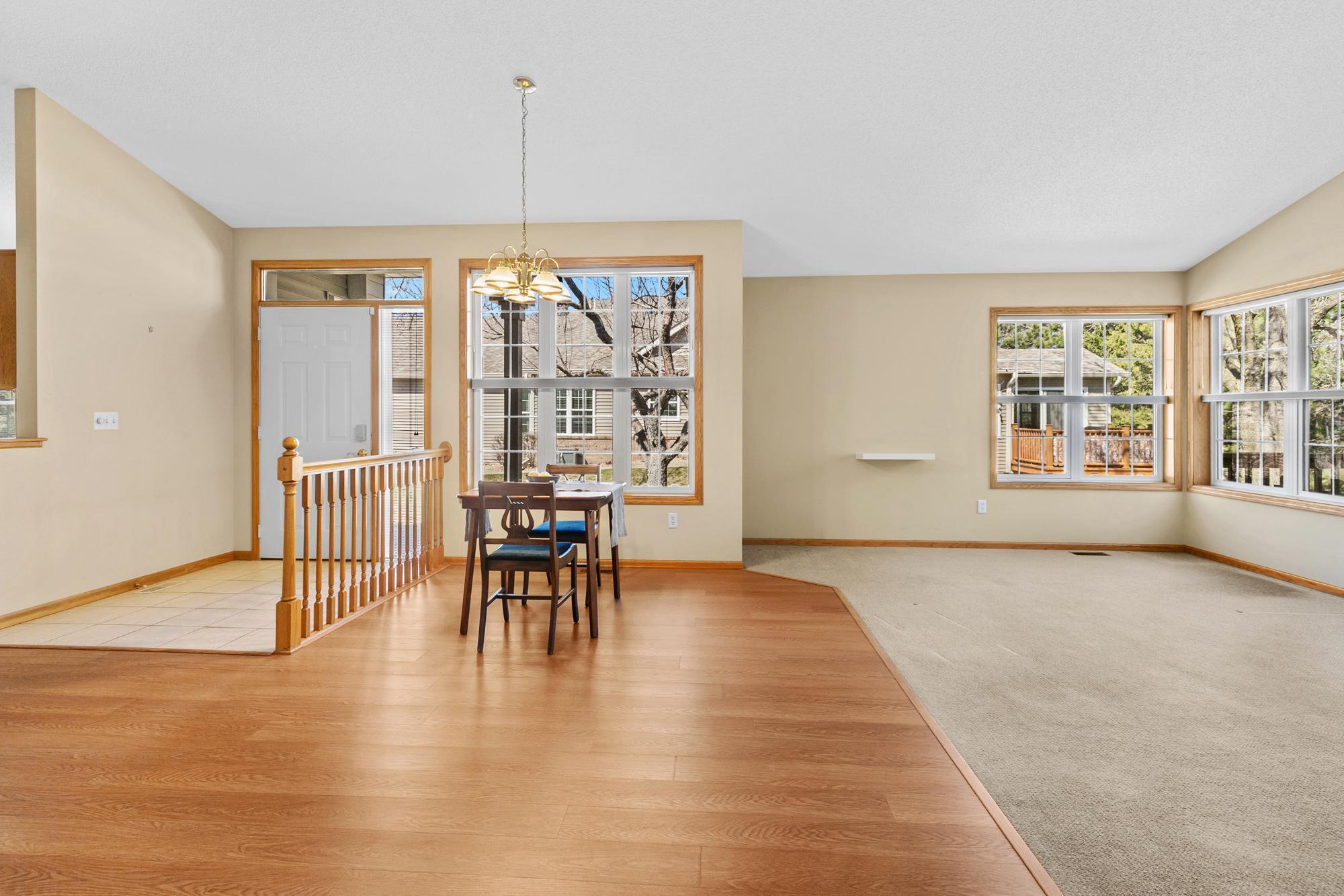 Dining area on main level