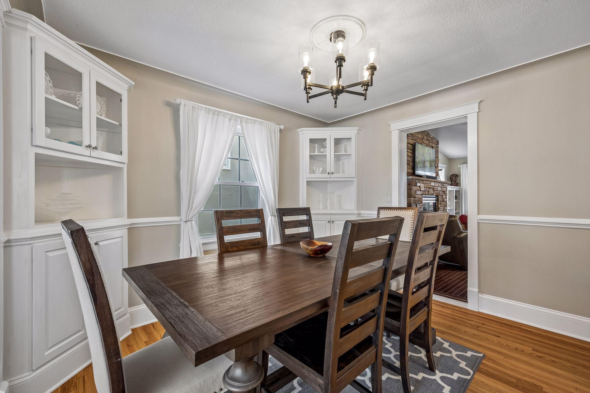 Built-in cabinets as well!